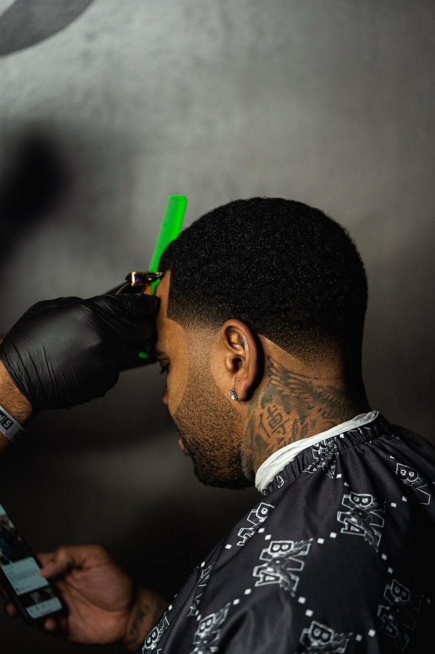 Taper and line-up in progress, cut by Ben Zweifel